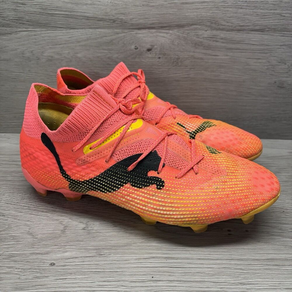 PUMA Future 7 Ultimate FG/AG Sunset Glow Pink Soccer Cleats Size 8 107599-03